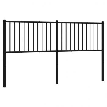 Kopfteil Metall Schwarz 160 cm