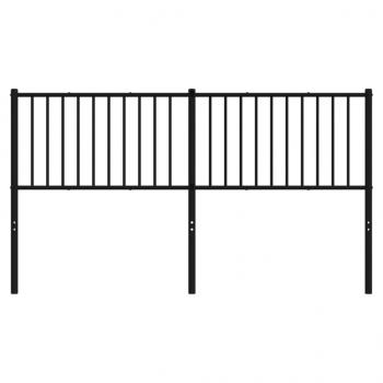Kopfteil Metall Schwarz 160 cm