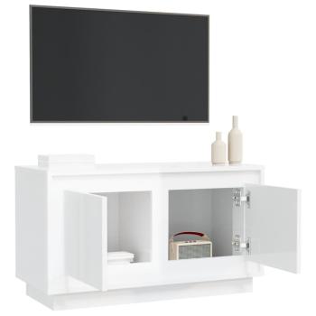 ARDEBO.de - TV-Schrank Hochglanz-Weiß 80x35x45 cm Holzwerkstoff