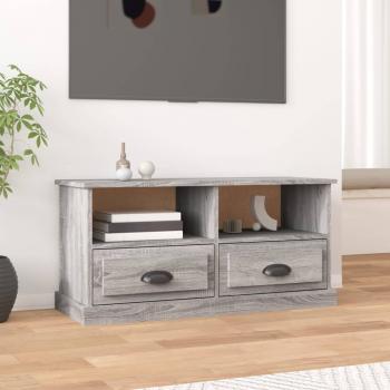 ARDEBO.de - TV-Schrank Grau Sonoma 93x35,5x45 cm Holzwerkstoff
