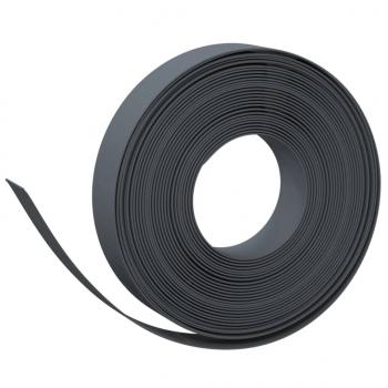Rasenkanten 4 Stk. Grau 10 m 10 cm Polyethylen
