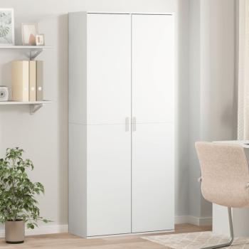 ARDEBO.de - Highboard Weiß 80x35x180 cm Holzwerkstoff