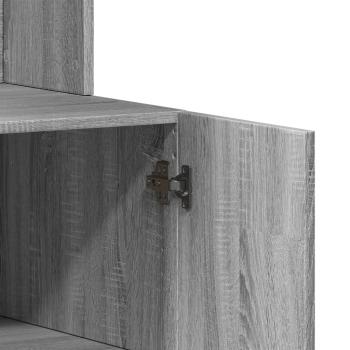 Küchenschrank Grau Sonoma 95x50x180 cm Holzwerkstoff