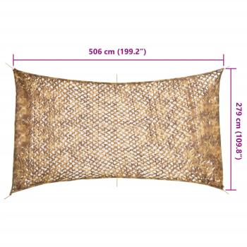 Tarnnetz mit Aufbewahrungstasche 506x279 cm Sandfarbe