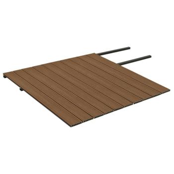 WPC Terrassendielen mit Zubehör Braun und Grau 20 m² 2,2 m
