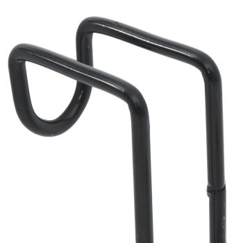 Trensenhalter 3 Stk. Schwarz Stahl