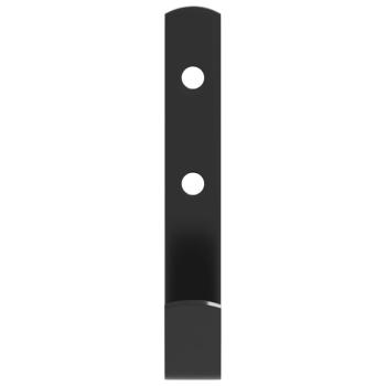 Wandhaken J-Form 12 Stk. Schwarz Stahl