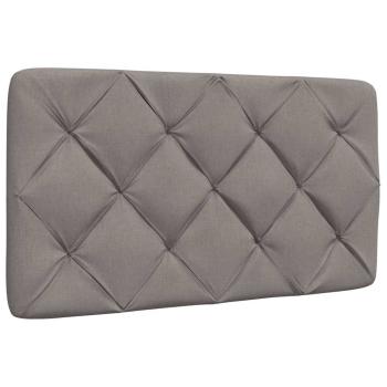 Bett mit Matratze Taupe 90x190 cm Stoff