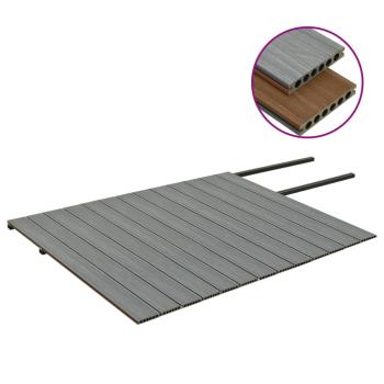 WPC Terrassendielen mit Zubehör Braun und Grau 26 m² 2,2 m