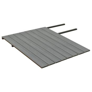 WPC Terrassendielen mit Zubehör Braun und Grau 16 m² 2,2 m