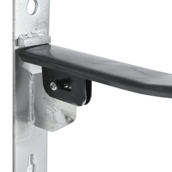 Sattelhalter mit Trensenhaken Einarmig Klappbar Schwarz Eisen