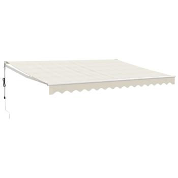 Elektrische Markise mit Kurbel Creme 4x3 m