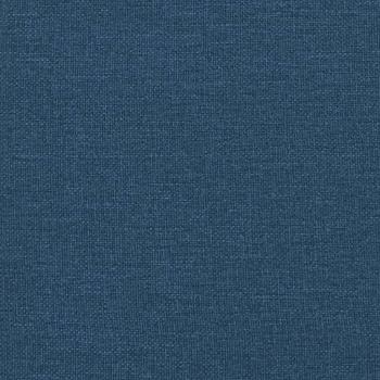 Massagesessel mit Fußteil Blau Stoff
