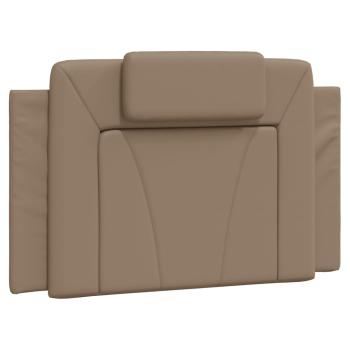 Bett mit Matratze Cappuccino-Braun 90x190 cm Kunstleder