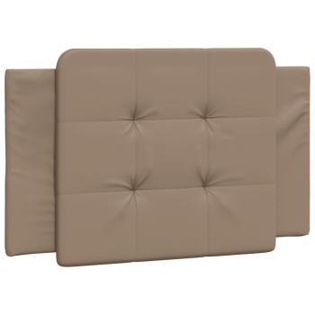 Bettgestell mit Kopfteil Cappuccino-Braun 90x190 cm Kunstleder