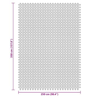 Zeltteppich Grün 3,5x2,5 m