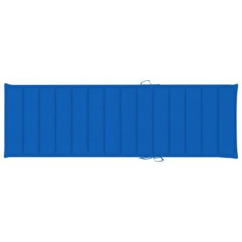Sonnenliegen 2 Stk. mit Tisch und Auflagen Massivholz Akazie