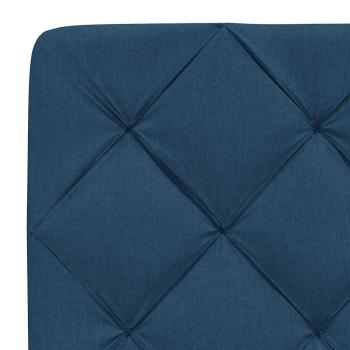 Bettgestell ohne Matratze Blau 90x190 cm Stoff