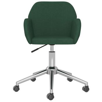 Bürostuhl Drehbar Dunkelgrün Stoff
