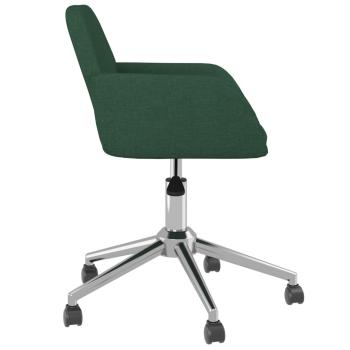 Bürostuhl Drehbar Dunkelgrün Stoff