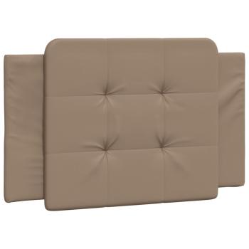 Bettgestell mit LED Cappuccino-Braun 90x190 cm Kunstleder