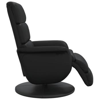 Relaxsessel mit Fußteil Schwarz Kunstleder
