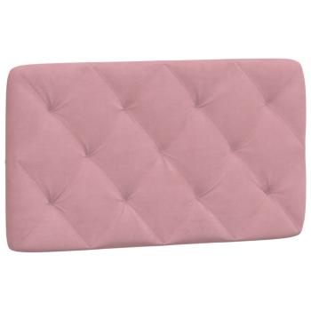 Bett mit Matratze Rosa 80x200 cm Samt