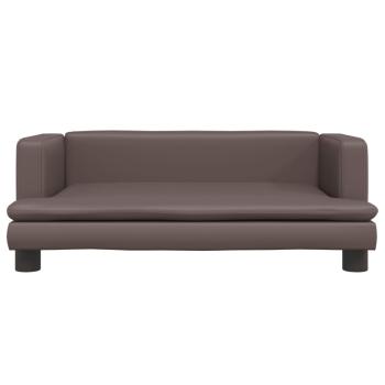 Hundebett Braun 80x45x30 cm Kunstleder