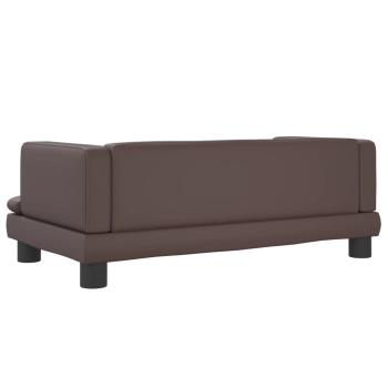Hundebett Braun 80x45x30 cm Kunstleder
