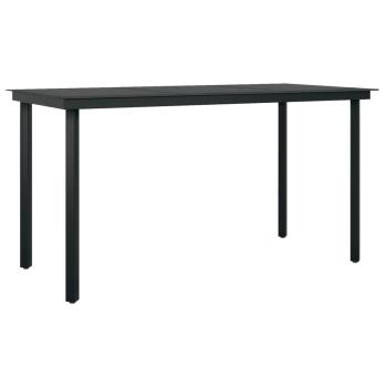 5-tlg. Garten-Essgruppe mit Kissen Braun Poly Rattan