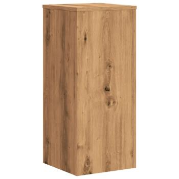 Pflanzenständer 2 Stk. Artisan-Eiche 30x30x70 cm Holzwerkstoff