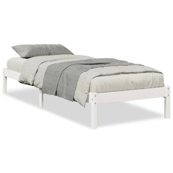 ARDEBO.de - Massivholzbett Extra Lang ohne Matratze Weiß 100x220 Kieferholz