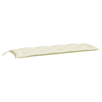 Gartenbank-Auflagen 2 Stk. Cremeweiß 150x50x7 cm Oxford-Gewebe