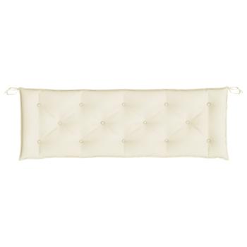 Gartenbank-Auflagen 2 Stk. Cremeweiß 150x50x7 cm Oxford-Gewebe