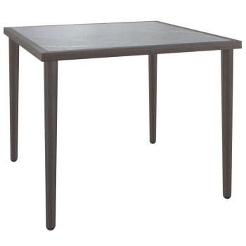 3-tlg. Garten-Lounge-Set mit Kissen Grau Poly Rattan
