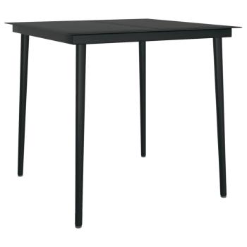 3-tlg. Garten-Essgruppe mit Kissen Grau Poly Rattan