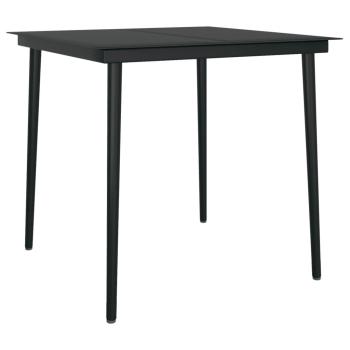 3-tlg. Garten-Essgruppe mit Kissen Braun Poly Rattan