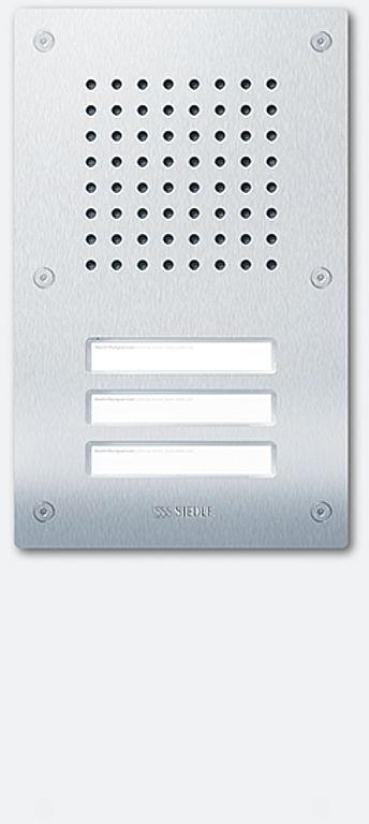 ARDEBO.de Siedle Classic CL111-3B-02 Türstation Audio 3fach In-Home, Edelstahl gebürstet (200042881-00)