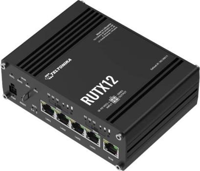 Teltonika RUTX12 Industrie-Mobilfunk-Router, DUAL LTE, DUAL-SIM, WLAN und Bluetooth (RUTX12000000)