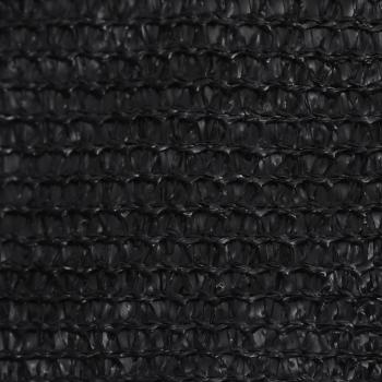 Sonnensegel 160 g/m² Schwarz 2,5x2,5x3,5 m HDPE