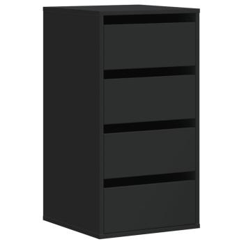 Kommode Schwarz 40x41x76 cm Holzwerkstoff