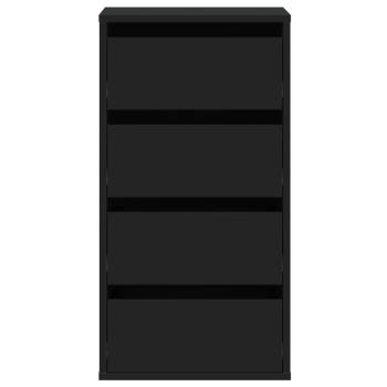Kommode Schwarz 40x41x76 cm Holzwerkstoff