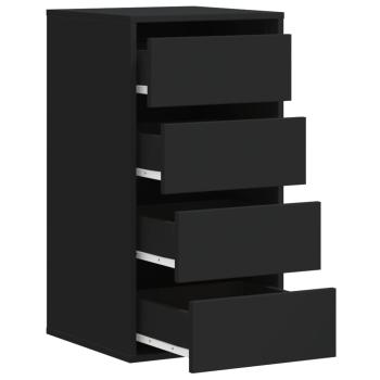 Kommode Schwarz 40x41x76 cm Holzwerkstoff