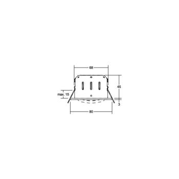 Brumberg INDIWO68 LED-Einbaustrahler dim2warm, 6W, 430lm, 1800-3000K, weiß (12463173)
