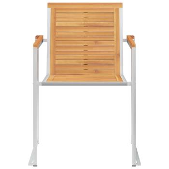 Gartenstühle 8 Stk. mit Kissen Massivholz Teak
