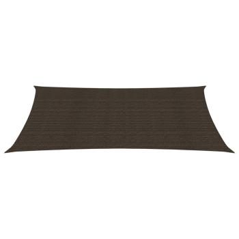 Sonnensegel 160 g/m² Braun 4x6 m HDPE