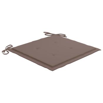 Gartenstühle 4 Stk. mit Kissen Massivholz Akazie