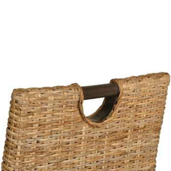 Esszimmerstühle 6 Stk. Kubu-Rattan Mangoholz