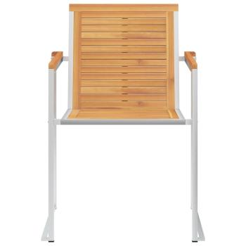 Gartenstühle 8 Stk. mit Kissen Massivholz Teak