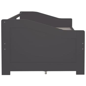 Tagesbett 3-Sitzer mit Schubladen Grau Kiefernholz 90x200 cm